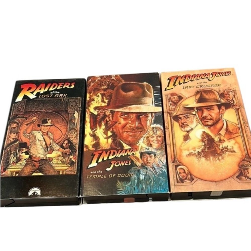 Vintage Indiana Jones VHS tapes these have been in storage for year